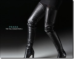 prada over the knee boots 2009