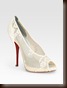 white lace Christian Louboutin