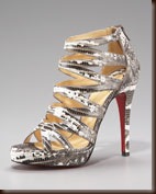 Christian Louboutin Strappy Lizard Bootie