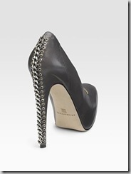 Brian Atwood Harrison Chain Trimmed Pumps   1095 BACK VIEW