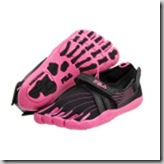 Fila Skeletoes in Pink and Black with bottom showing